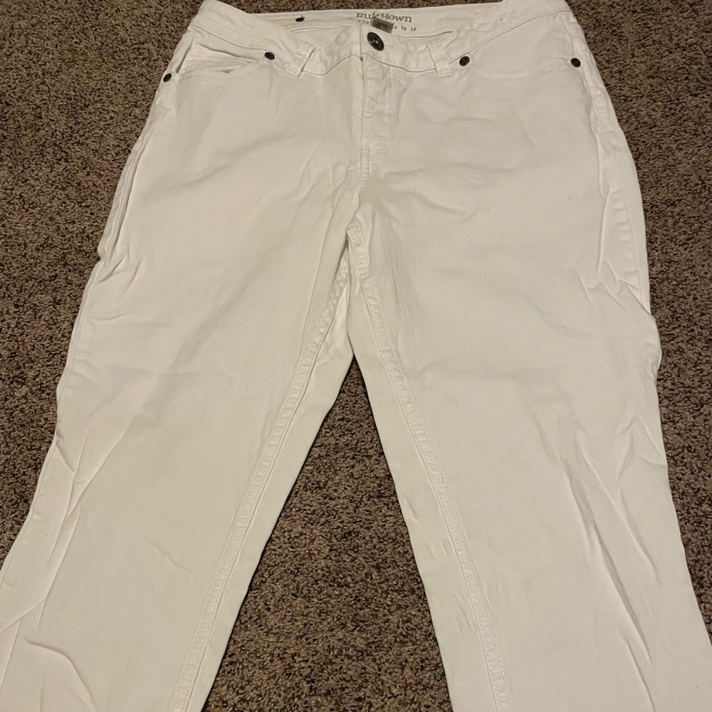 Ruff Hewn women’s size 8 white denim